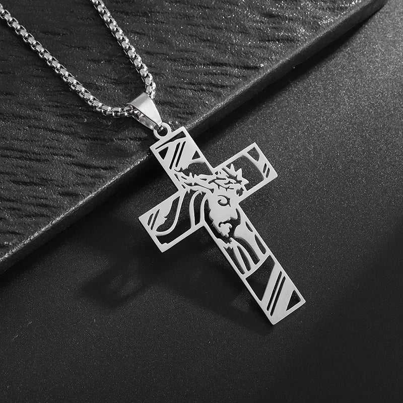 Exquisite Shining Crystal Cross Necklace Pendant Lucky Charming Fashion Jewelry Gift Unisex Lootquake LLC