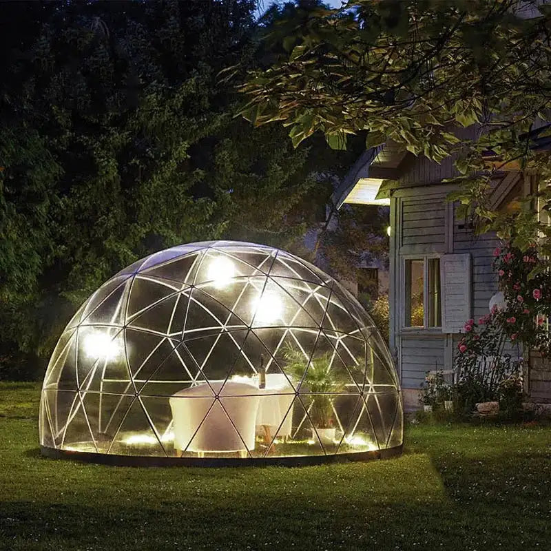 3.6M TPU Transparent Clear Bubble Dome Tent / Outdoor Event Party Camping Cafe Dining Plastic PVC Garden Igloo Dome Tent Luxury