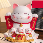 Maneki Neko Cat Piggy Bank Animal Statue Cat Figurine Piggy Bank for Chinese New Year Gift Home Decoration Easter Gifts Kids Lootquake LLC