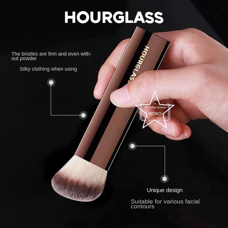 Hourglass Seamless Finish Foundation Brush Angled Foundation Brush Face Buildable Coverage Liquid Cream Foundation Makeup Tool Lootquake LLC