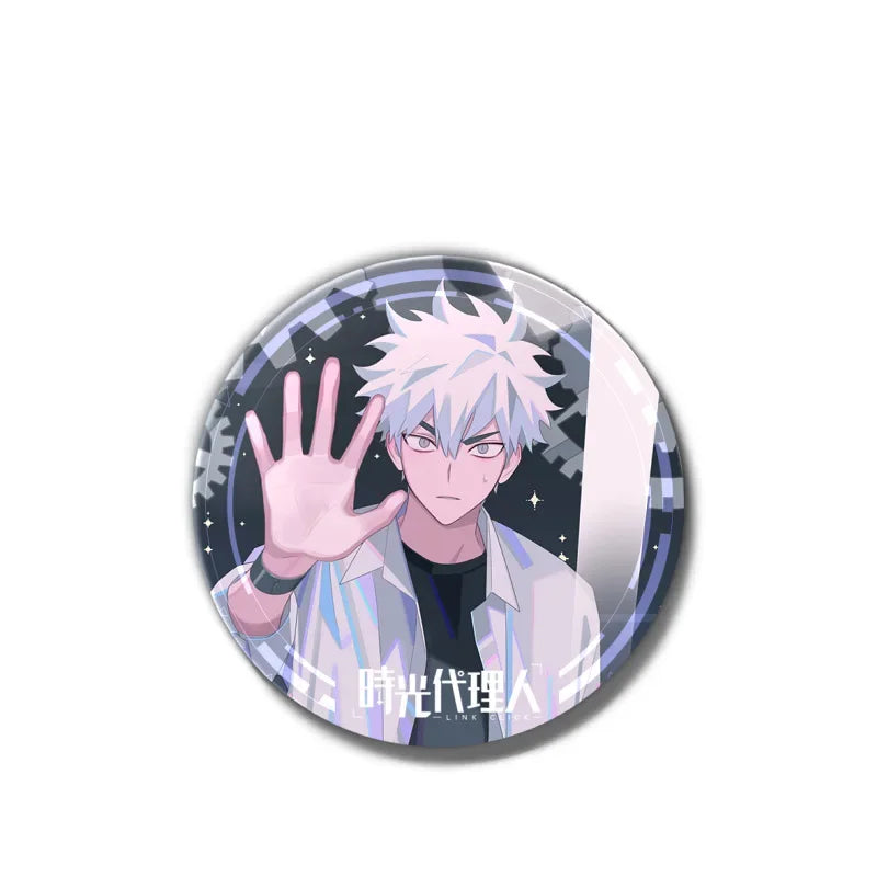 Anime Link Click Charles Lucas Jo Brooch Pin Badges Pins Cosplay Metal Brooches for Women Bag Accesorios Jewelry Fans Gifts