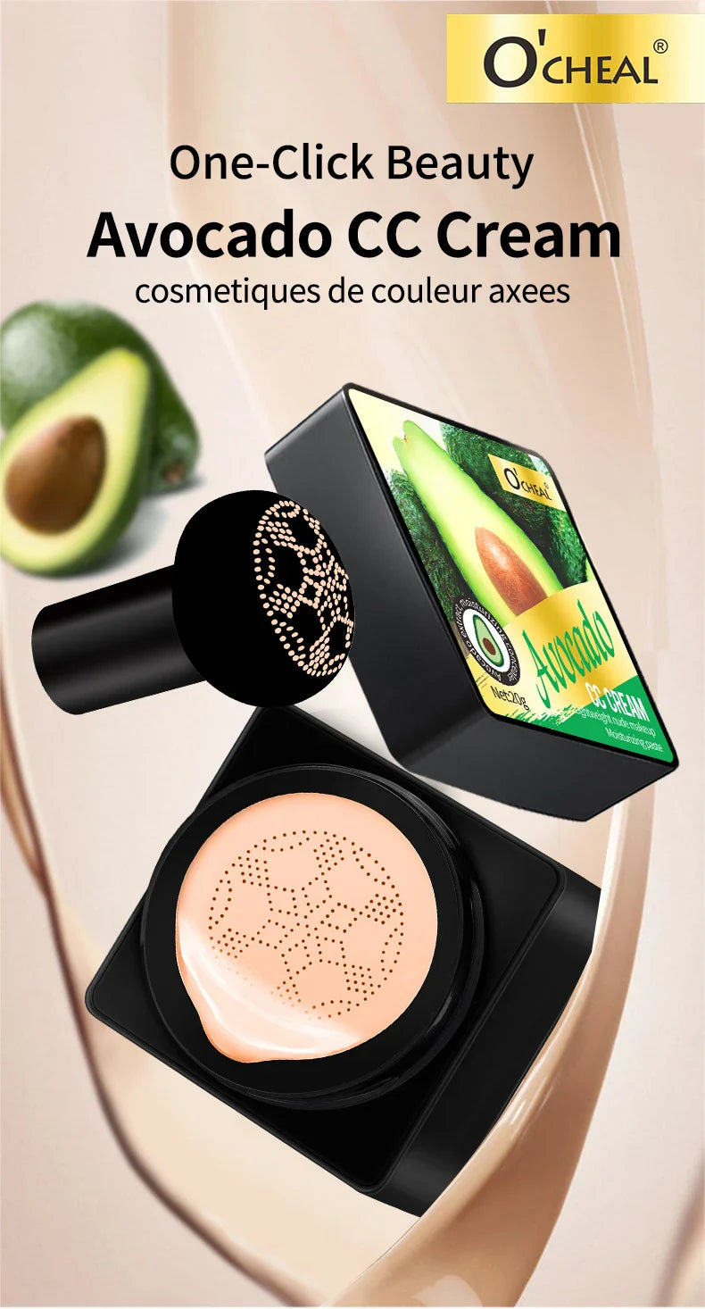 Lightweight Air Cushion Foundation CC Cream Natural Moisturizing Concealer Even Skin Tone Long Lasting Contour Makeup Cosmetics