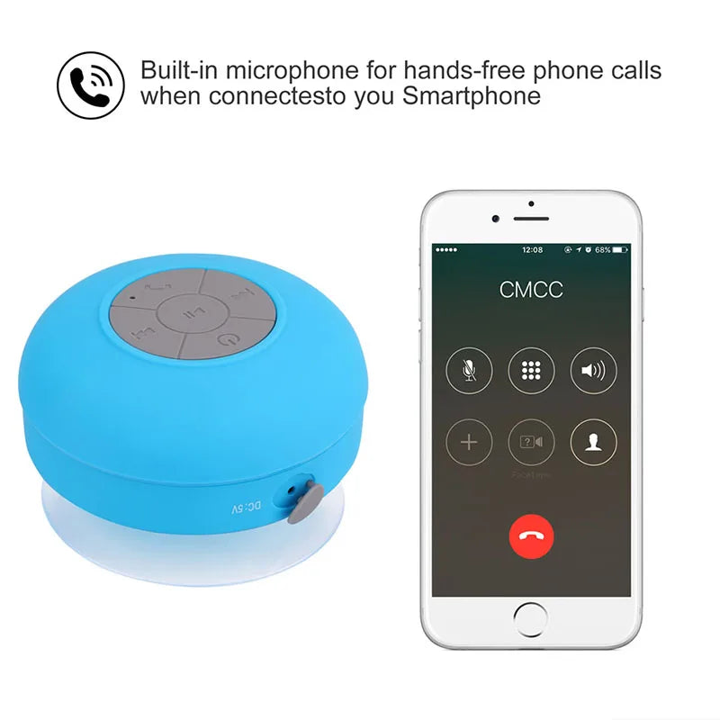 Wireless Bluetooth Speaker Audio Waterproof Easy-Access Control Buttons Music Player for Office Car Home Shower Lootquake LLC