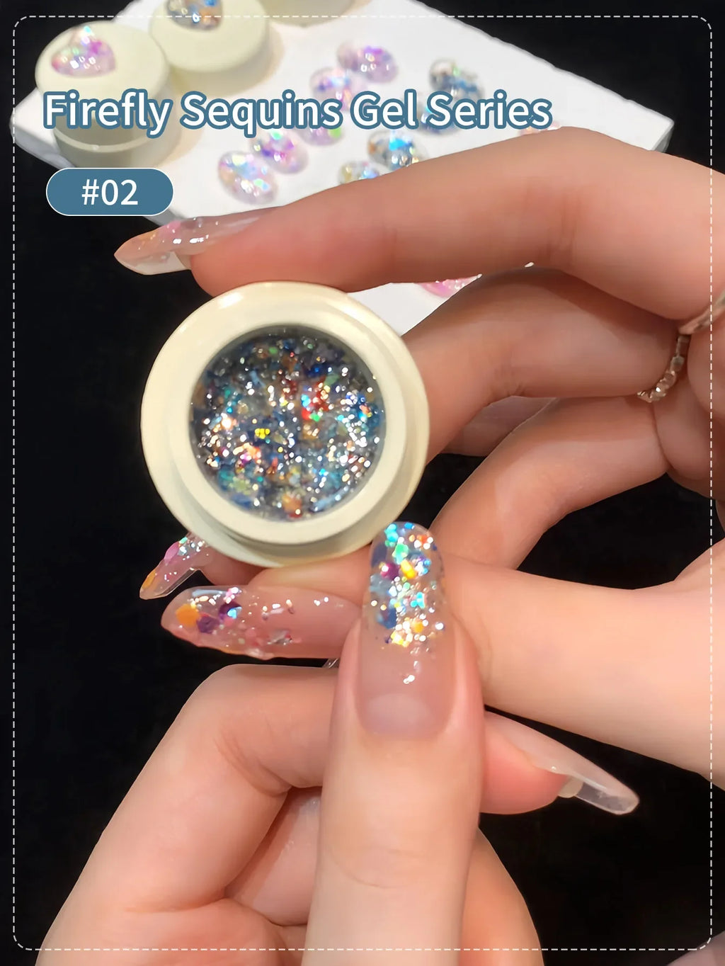 5g Fluorescent Disco Iuminous Sequin Gel Nail Polish Neon Ultraviolet LED Nail Gel Soak Off Gel Varnish Luminous Nail Art Gel Lootquake LLC