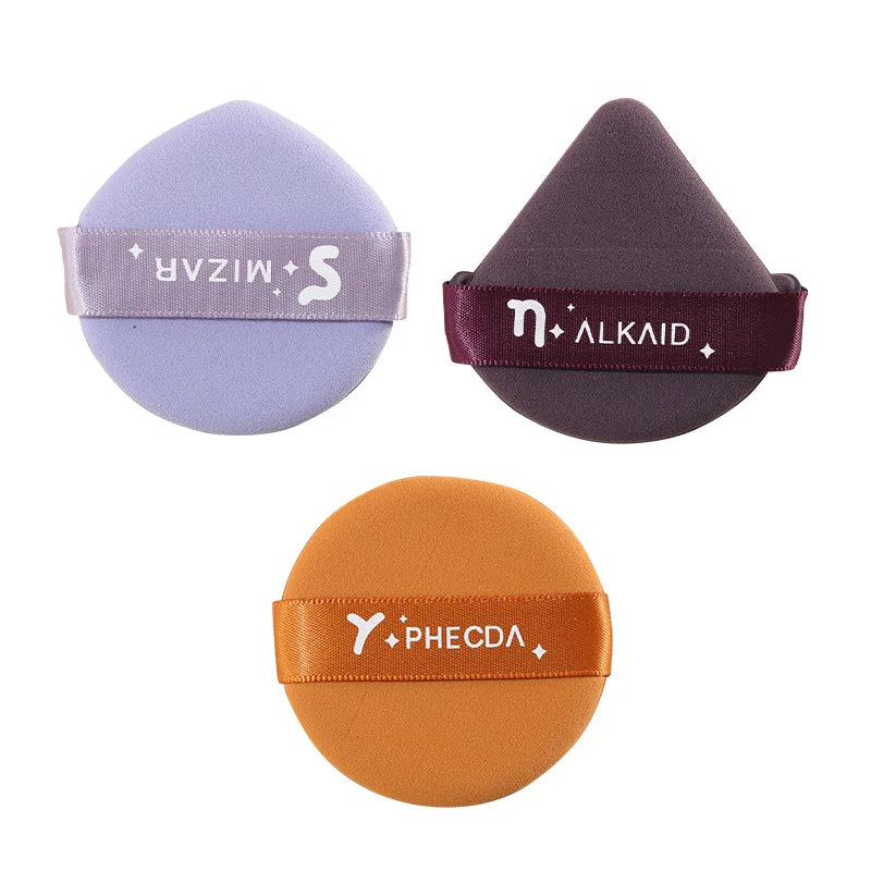 1PCS Round Square Triangle Shape Cosmetic Puff Soft Dry and Wet Dual-use Air Cushion Foundation Powder Sponge Puff Makeup Tools Lootquake LLC