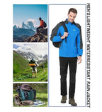 Men Autumn Jacket Camping Hiking Trekking Windbreaker Waterproof With Hood Spring Outdoor Sports Travel Climbing Coats