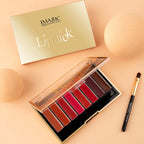 IMAGIC 8-Color Lipstick Palette Set Moisturizer Matte DIY Lipsticks Velvet Long Lasting Waterproof Lipgloss Pigments Lips Makeup Lootquake LLC