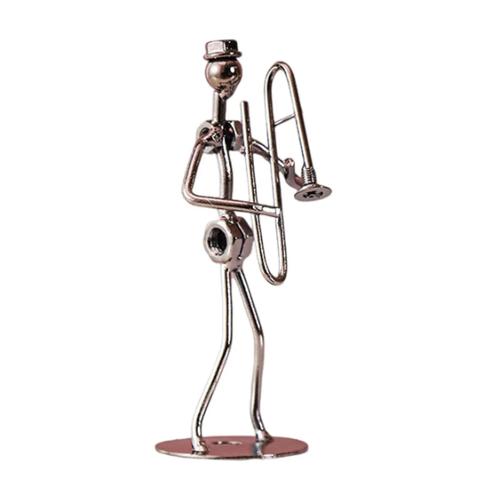 Musical Man Statue Musician Tabletop Figurine for Tabletop Spring Office Lootquake LLC