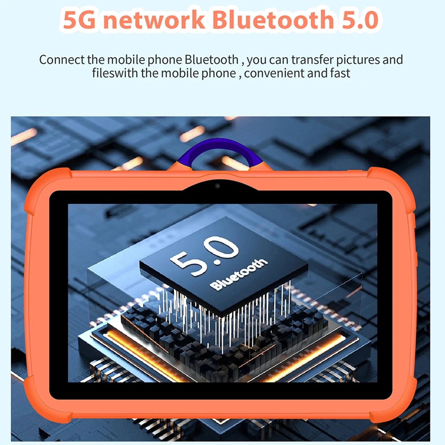 7 Inch Global Version 5G Kids' tablet Dual BOW Cameras 5G WiFi Quad Core 4GB RAM 64GB ROM Children's Gifts Tablets 4000mAh Lootquake LLC