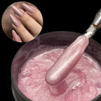 Jillnails 100g Glitter Shimmer Milky Hard Gel Builder Nail for Nails ExtensionsRoyal Blue Pink  UV LED Camouflage  Selfleveling Lootquake LLC