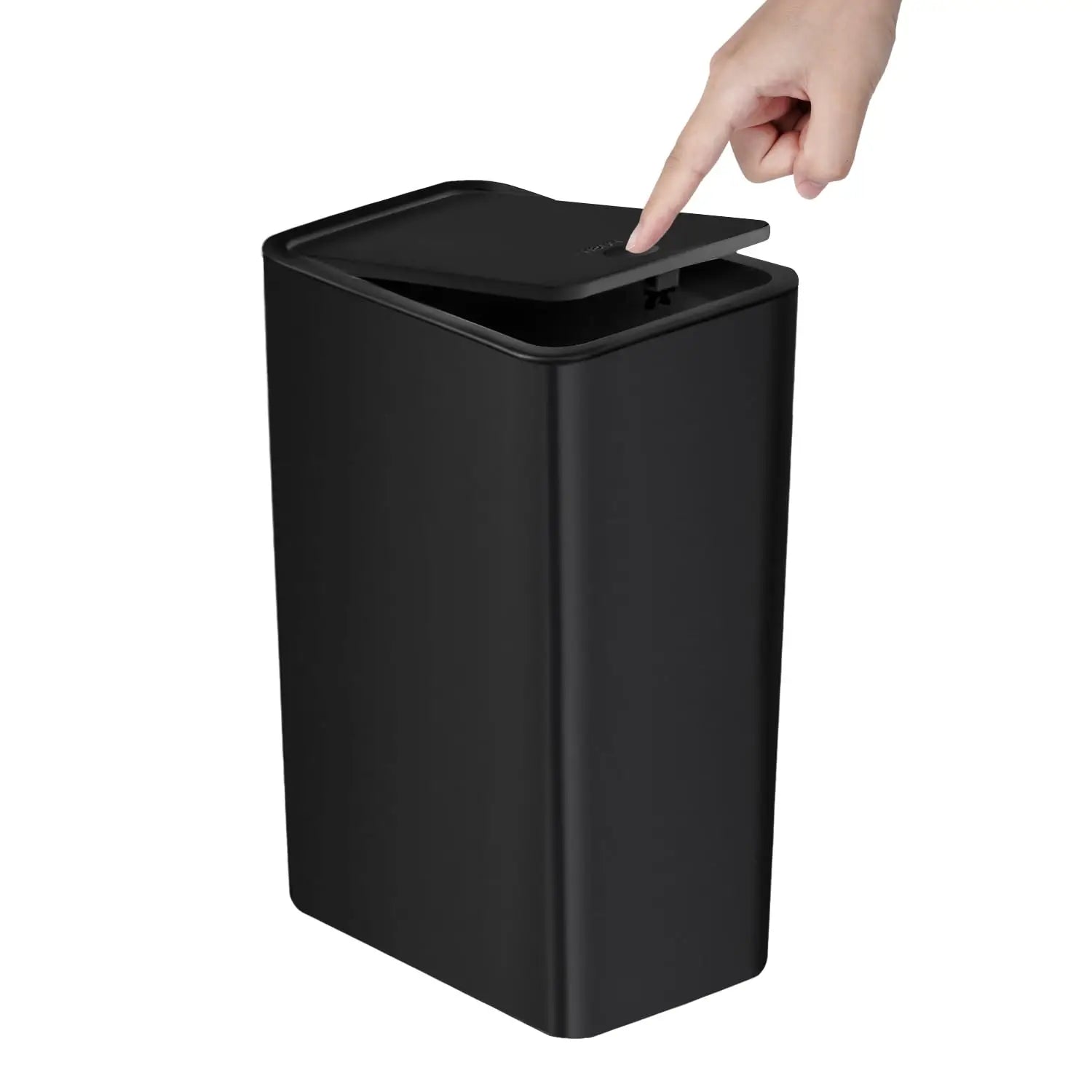 Bathroom Trash Can-10L Small Garbage Can with Press Top Lid for Toilet,Bedroom,Living Room – Plastic Wastebasket with Pop-up Lid Lootquake LLC