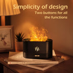 Aroma Diffuser Air Humidifier Ultrasonic Cool Mist Maker With LED Lighting Simulation Colorful Flame Fragrance Machine Lootquake LLC