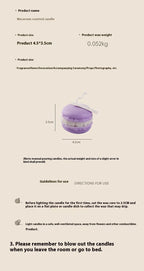 2025 Cute Macaron Creative Styling Aromatherapy Candles Home Fragrance Collection Decoration Ornaments Christmas Birthday Gifts