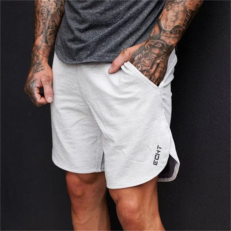 Cotton Casual Shorts Men Gym Fitness Running Sportswear - SJB-DIAMOND ELITES