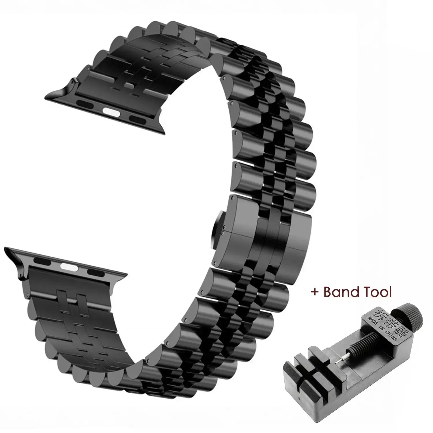 Apple Watch Stainless Steel Strap - Elegant Durable Design - SJB-DIAMOND ELITES