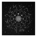 1pc Constellations Tarot Card Tablecloth Velvet Divination Altar Cloth Board Game Fortune Astrology Oracle Card Pad Tarot Decks