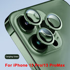 3D  Protective Glass Camera Protector Cover For iPhone 13 Pro Max i Phone 13Pro 13 Mini Rear Lens Metal Ring Protect Camera Lens Case Individual Metal Scratch Resistant HD Clear Case Tempered Glass Camera Case Stevvex