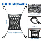 Car Storage Net Bag Between Seats Car Divider Pet Barrier Stretchable Elastic Mesh Bag Organizer Auto Accessories Lootquake LLC