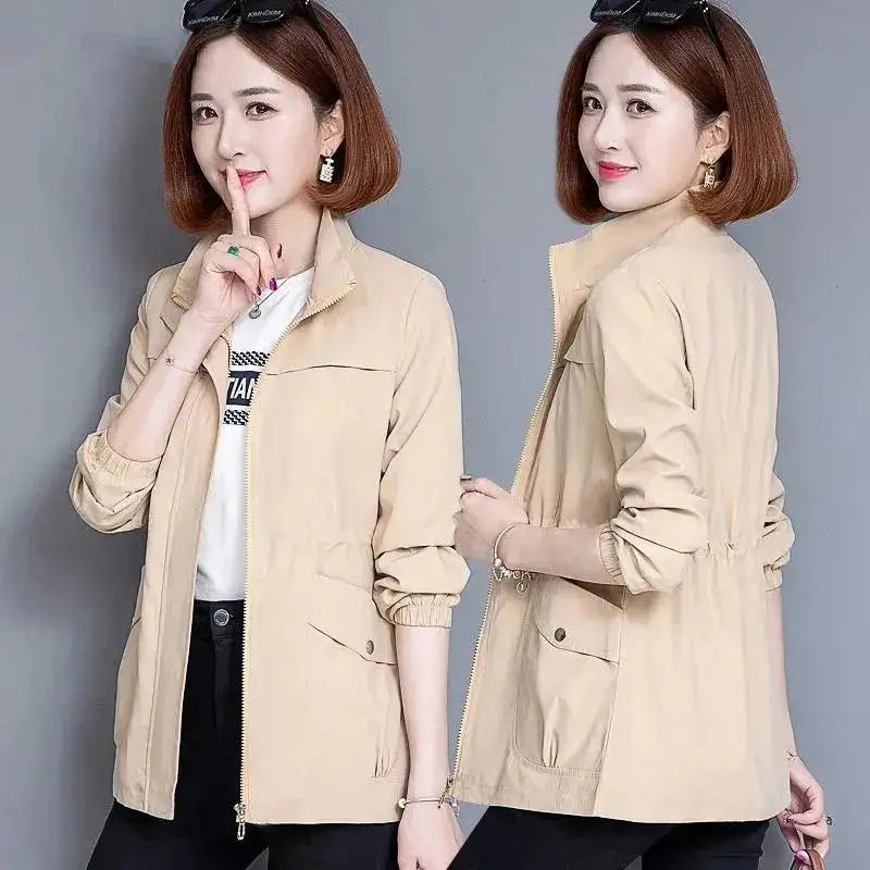 2023 New Spring Women's Jackets Causal Windbreaker Famale Thin Basic Coat Lightweight Jacket Outwear Women Clothing Lootquake LLC