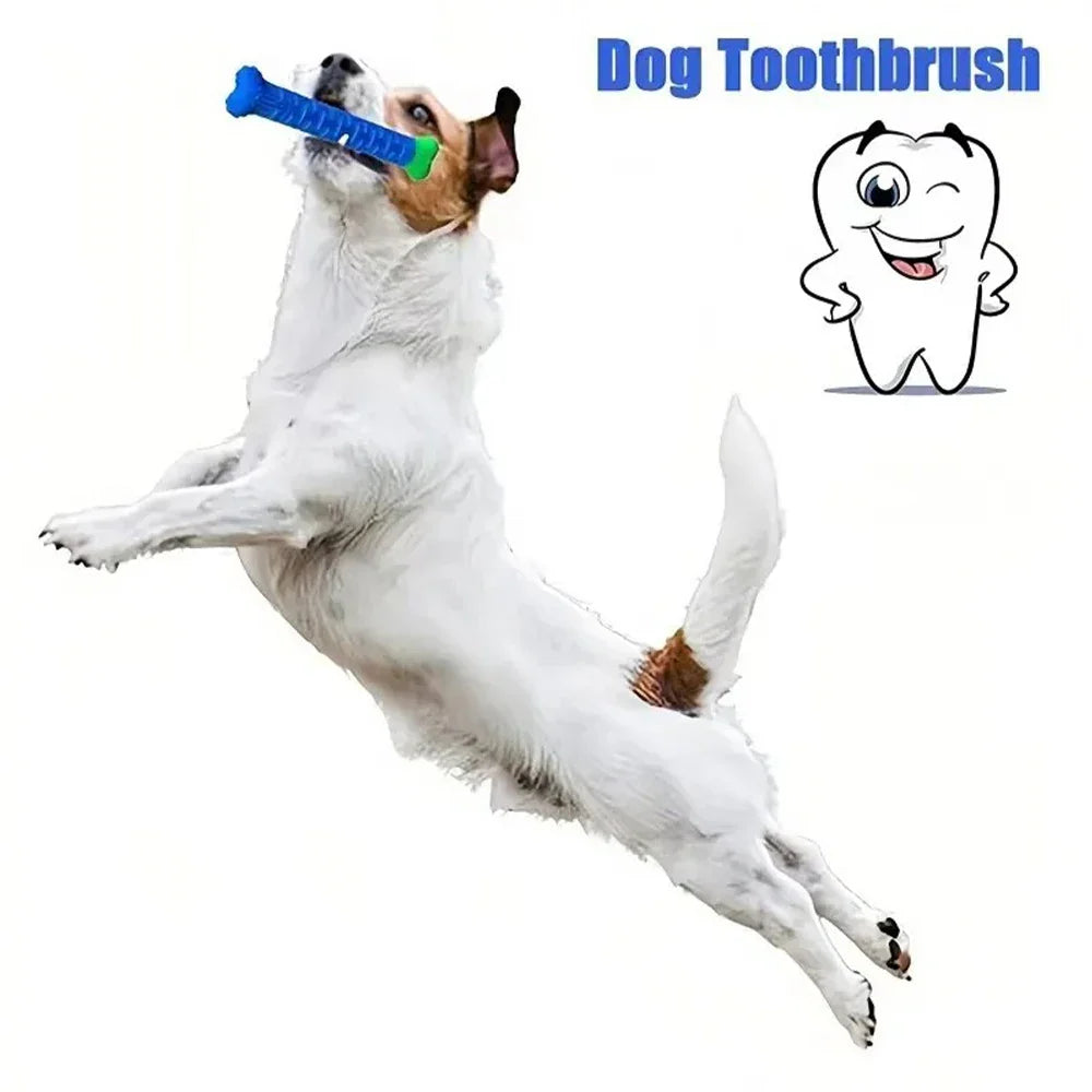 Dog Tooth Grinding Stick Food Grade Cleaning Massager Rubber Tooth Brush Chewing Toy Teeth Cleaning Pet with Slight Bite Force Lootquake LLC