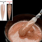 Jillnails 100g Glitter Shimmer Milky Hard Gel Builder Nail for Nails ExtensionsRoyal Blue Pink  UV LED Camouflage  Selfleveling Lootquake LLC