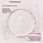 Flower Knows Strawberry Cupid Collection Pressed Powder Mineral Makeup Powder Foundation With Concealer & Finishing Vegan