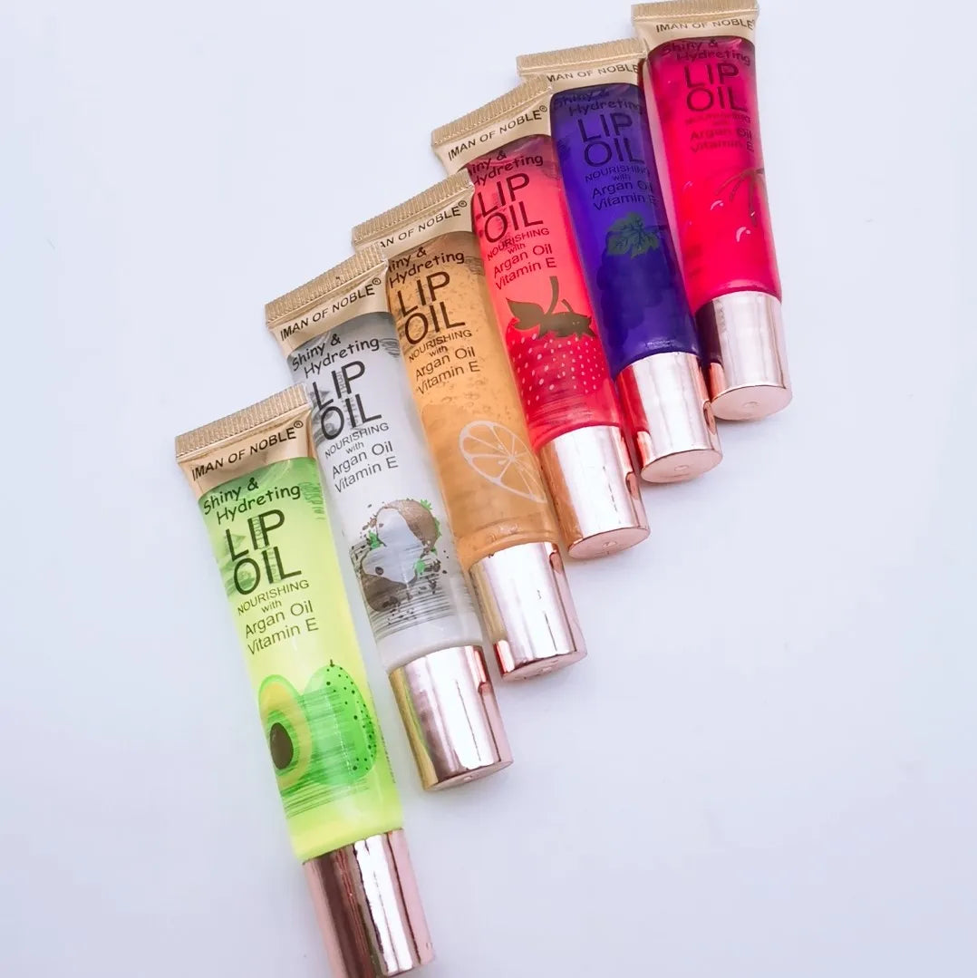 6Pcs Fruity Flavor Watery Glossy Lip Gloss Set Clear Lip Gel Hydrating Moisturizing Lip Gloss Women Lips Makeup Wholesale Lootquake LLC