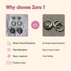 Zora Colorful Summer Holiday Style Conch Pendant Necklace Women's 18K Gold-plated Stainless Steel Multi Charm Fashion Jewelry