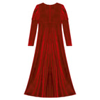Girls Velvet Medieval Princess Dress Long Sleeve Renaissance Retro Robe Ancient Roman Long Dress for Halloween Carnival Party