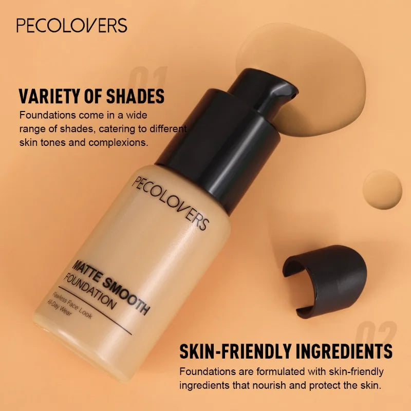 Facial Liquid Foundation 30ml High Coverage Waterproof and Sweatproof Concealer Makeup Foundation Liquid Foundation Makeup Lootquake LLC