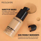Facial Liquid Foundation 30ml High Coverage Waterproof and Sweatproof Concealer Makeup Foundation Liquid Foundation Makeup Lootquake LLC