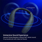 Neckband Bluetooth Speakers 12H music Wireless Wearable Speaker True 3D Stereo Sound Portable Personal Speakers with microphone Lootquake LLC