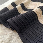 Short Sleeves Striped Long Dress Lapel Neck Hollow Out Slim Bodycon Sundress Fashion Hotsweet Knitted Beach Midi Dress