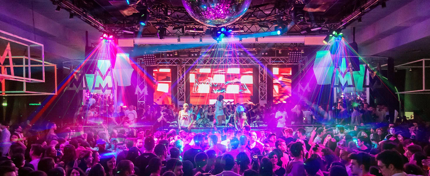Yiflamefly 150W Moving Head DJ Lights 6 Arms Party Lights RGBW 4IN1 LED Stage Lighs DMX512 For Wedding Party Disco KTV Wedding Lootquake LLC