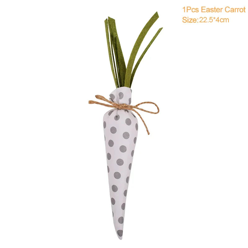 3/1pcs Nov Woven Easter Carrots Ornaments Hanging Pendant for Easter Home Decorations Supplies 2023 Kids Easter Favors Gifts Toy Lootquake LLC