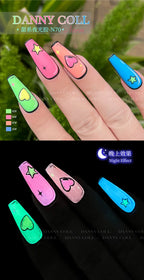 Fluorescence Lacquer Nail Polish Gel UV&LED Fluorescent Gel Semi-permanent Varnish Soak Off Gel Polish12 Colors/set Lootquake LLC