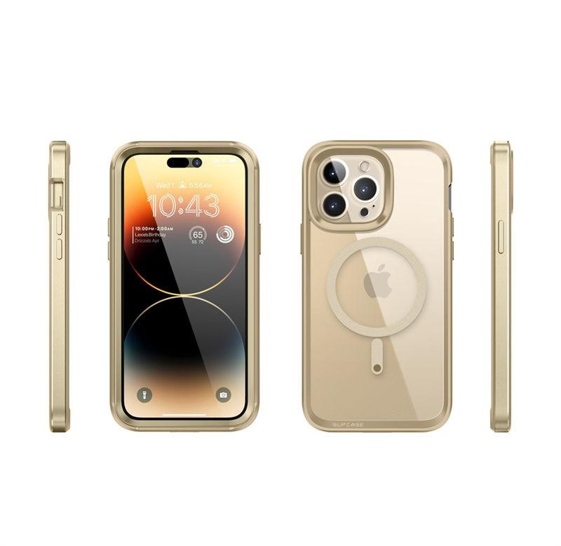 Elegant iPhone 14 Pro Max Case 6.7" Strong Edges Slim Frame Clear Protective Case with Built-in Screen Protector Compatible Shockproof Thin Clear Case Luxury Case For Smartphone Stevvex