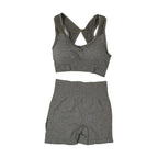 Yoga Women's Fitness Suit Shorts Workout Set THRIXINE