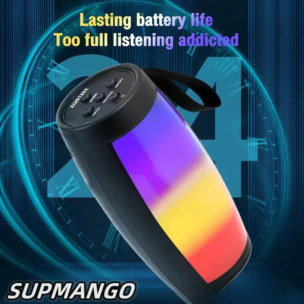 S12 Wireless Bluetooth Speakers Powerful Portable Sound Box Subwoofer Car Audio Bass MP3 Player Sound System LED Lights Lootquake LLC