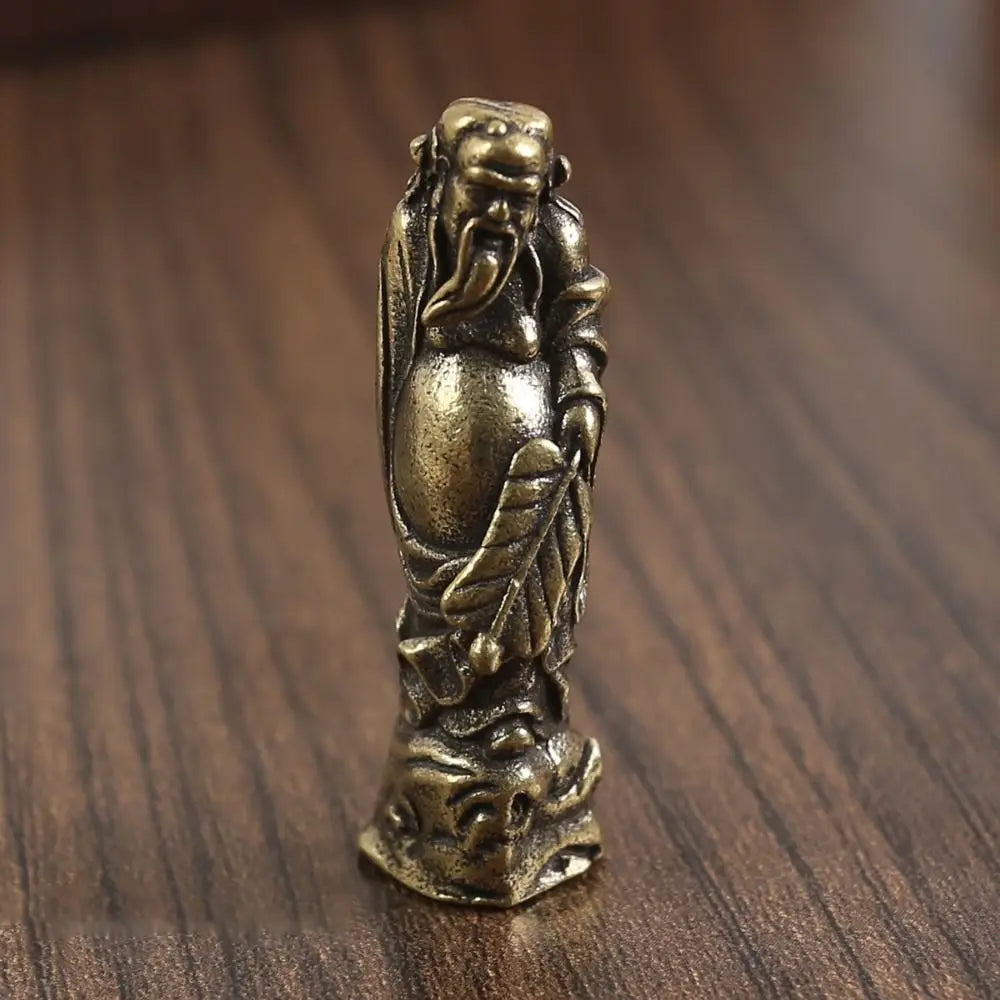 Vintage Copper Crafts Buddha Sculpture Handmade DIY Buddha Pendant Accessories Carved Buddha Miniatures Home Decor