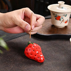 Fruit Fragrance Decoration Strawberry Decoration Realistic Fruit Home Interior Line Aromatherapy Sandalwood Incense Burner Lootquake LLC