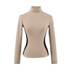Women High Neck Slim Fit Fleece Base Layer Top