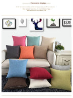 Solid Sofa Cushion Cover 30x50/40x40/45x45/40x60/50x50/55x55/60x60cm Decorative Throw Pillow Case For Car Seat Chair