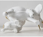1pairs Creative Modern Decor Animal Resin Elephant Statues & Figurines Sculpture Living Room Table Ornaments Crafts Lootquake LLC