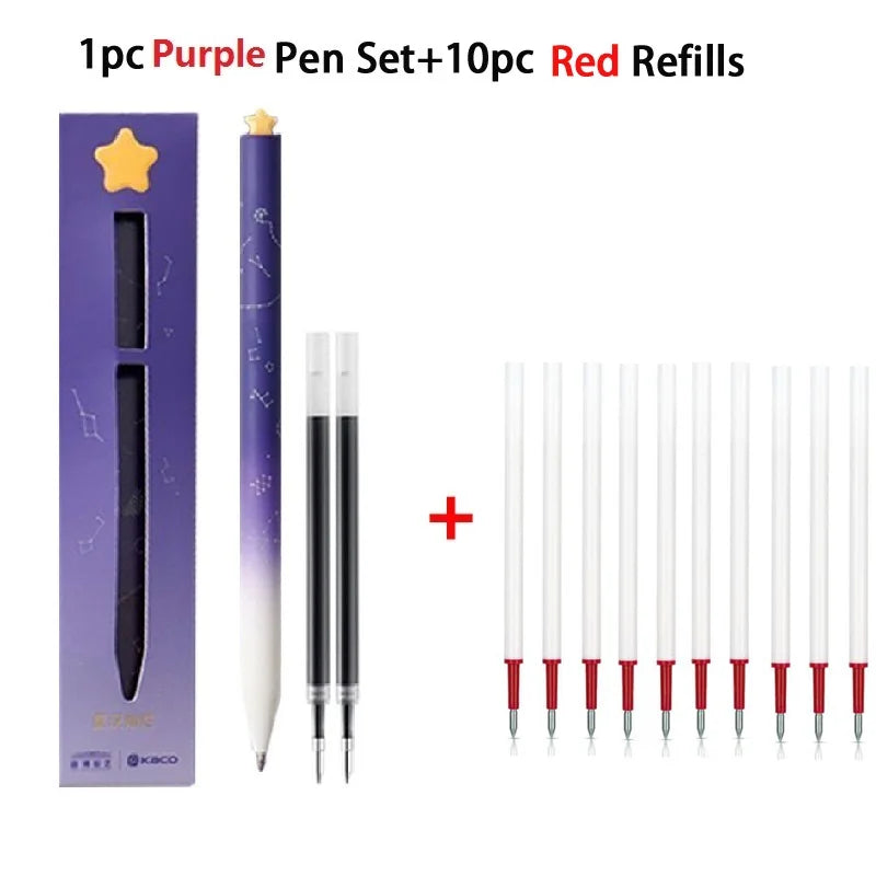 KACO Gel Pens Sets School Office Supplies for Kids 0.5mm High-capacity Heart / Star Sign Writing Gadgets Love Gift Cute Items Lootquake LLC