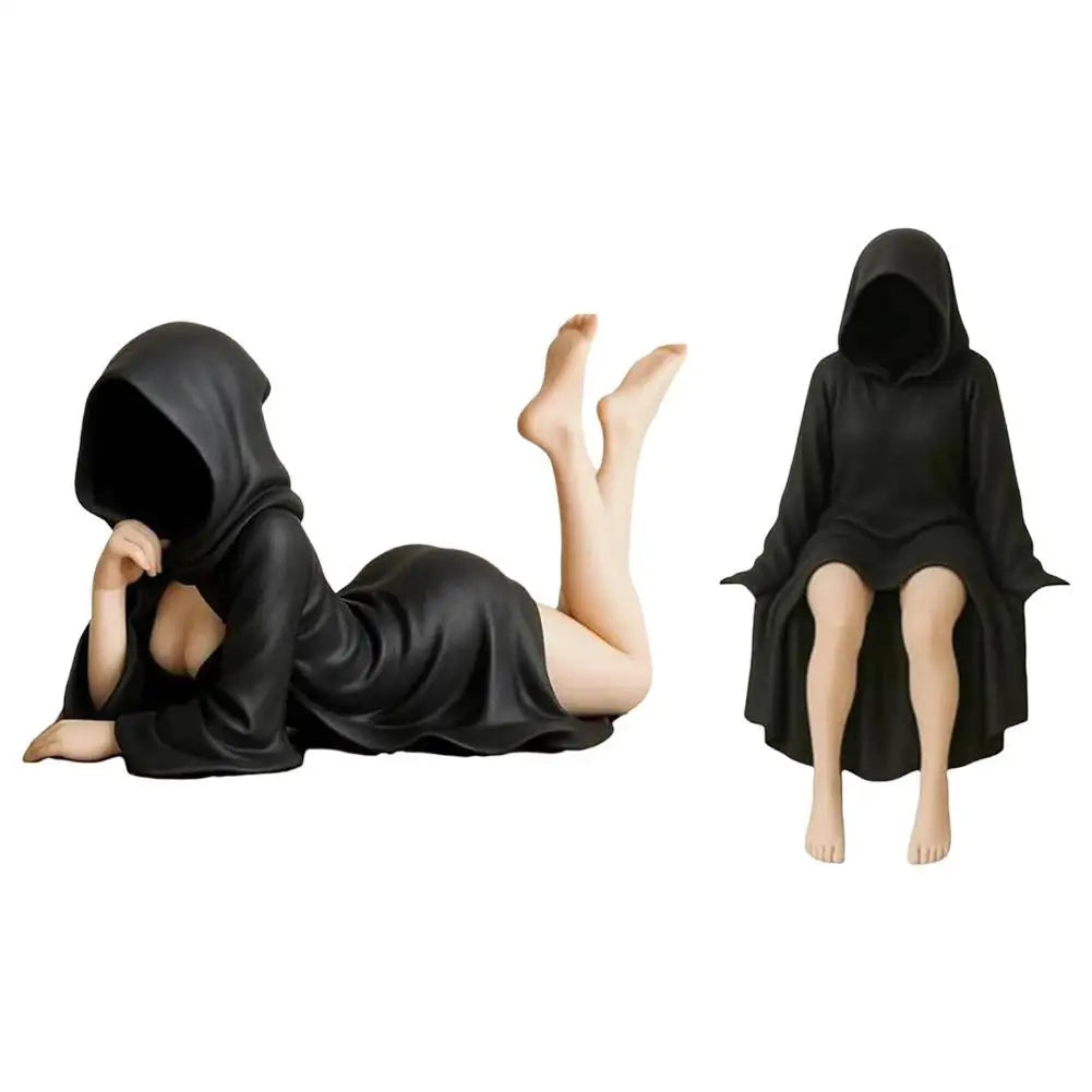 Mysterious Statue Gothic Resin Ornaments Mysterious Statue Home Desktop Sculpture Halloween Decoration Lootquake LLC