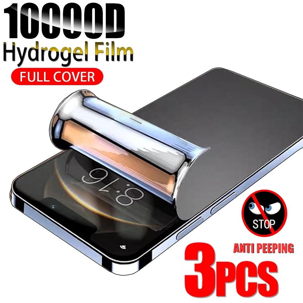 3Pcs Anti-Spy Film for IPhone 13 Pro Max 12 Mini 7 8 Plus Privacy Screen Protector Military Grade Shatterproof HD Bubble Free Screen Protector for IPhone 11 PRO XS MAX X XR SE Stevvex