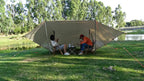 4x4m 4x3m 3x3m 19 Hang Points Tent Tarp Survival Sun Shelter Shade Canopy Outdoor Backpacking Waterproof Camping Awning SunShade
