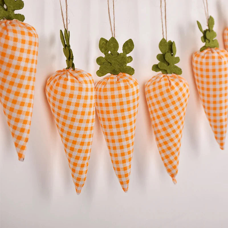 3/1pcs Nov Woven Easter Carrots Ornaments Hanging Pendant for Easter Home Decorations Supplies 2023 Kids Easter Favors Gifts Toy Lootquake LLC