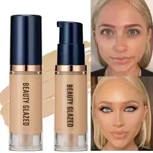BEAUTY GLAZED 6 Color Liquid Foundation,Full Coverage, Long-Lasting, Waterproof, Natural Effect,Hydrating Lootquake LLC